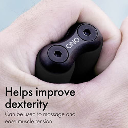ONO Roller - Handheld Fidget Toy for Adults | Help Relieve Stress, Anxiety, Tension | Promotes Focus, Clarity | Compact, Portable Design (Black, Junior Size - ABS Plastic) (Pack of 3) - size: Junior Size (Pack of 3), style: ABS Plastic - Black