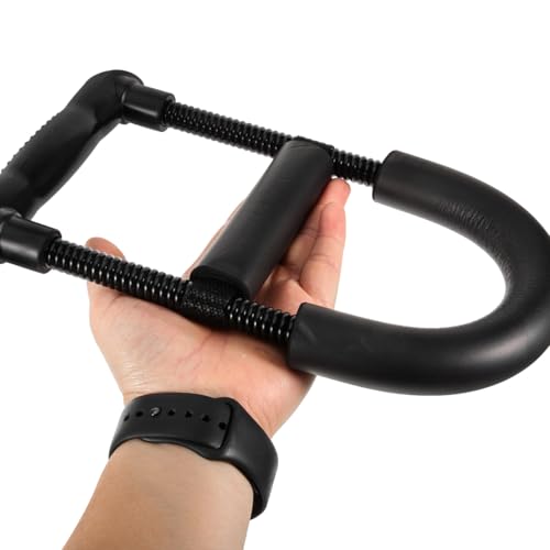 Wrist Strengthener Forearm Exerciser Grip Trainer Indoor Fitness Device for Arm Workout Hand Strengthener with Metal Abs Sponge 10.23X5.51X1.18In