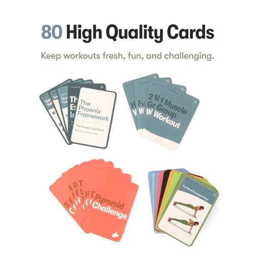 Dumbbell Transformation Journal & Elevate Exercise Cards Home Workout - style: Hardcover Journal, and Exercise Cards
