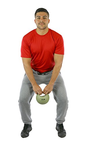 CanDo 10-3290 One Handle Medicine Ball, 2 lb, Tan - size: 2 lbs