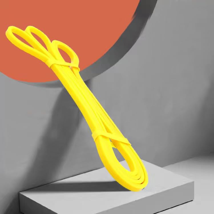 1pcs Resistance Bands Pull-Up Assistance Bands Long Exercise Bands for Working Out Gym Home Fitness Natural Latex Workout Body Stretch Powerlifting Band Resistance Loop Bands - color: Yellow