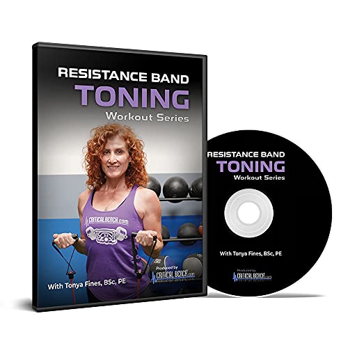 Critical Bench Resistance Band Toning DVD, Full-Body Sculpting Routines to Boost Strength, Flexibility & Mobility, Includes Bonus Workout Planner