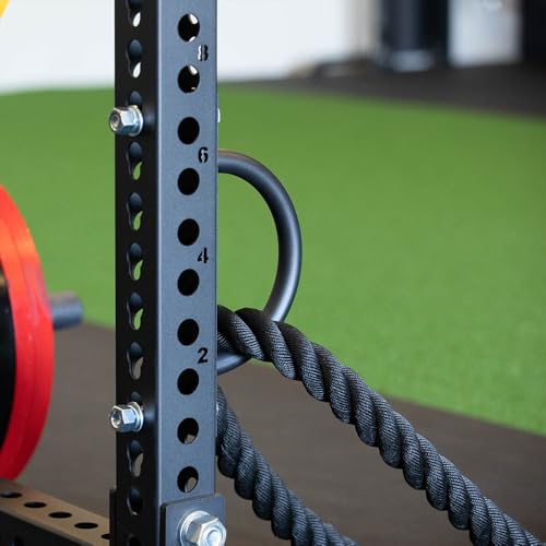 Titan Fitness Battle Rope Anchor Fits T-3 & X-3 Series Power Racks, Rack-Mounted D-Ring Attachment for Battle Ropes, Straps, Suspension Training