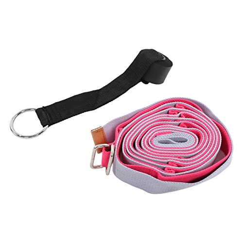 KANASI Yoga Stretching Strap, adjustable fitness band for leg flexibility improvement in gymnastics dance and physical therapy - color: Red