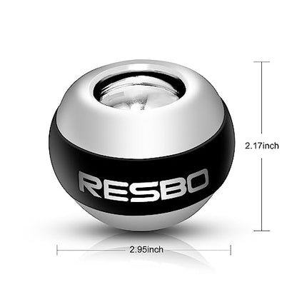 All Metal Gyro Ball, Auto Start Wrist Ball Hand Strengthener Wrist Exerciser