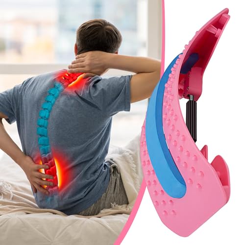 Back Arch Stretcher,Waist Cracking Device | Adjustable Lumbar Support Board for Calf Neck Hip Back Spine Relief Pilates Yoga Exercise Home Travel