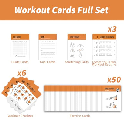 Stability Ball Workout Cards, 62 Exercises Cards Deck Large Size 5" x 3.5" Fitness Cards for Women & Men, Beginner Fitness Guide to Training Exercises at Home or Gym - style: Stability Ball