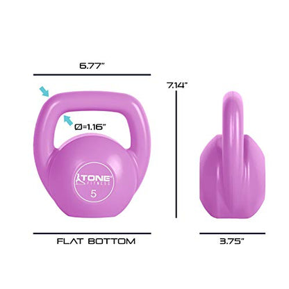 Tone Fitness Kettlebell - color: Pink- 5 Pound