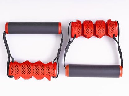 Lifeline Triple Cable Pocket Max Flex Handle with Triple Cable Pocket for Safe, Customizable Resistance, Black/Red, 3