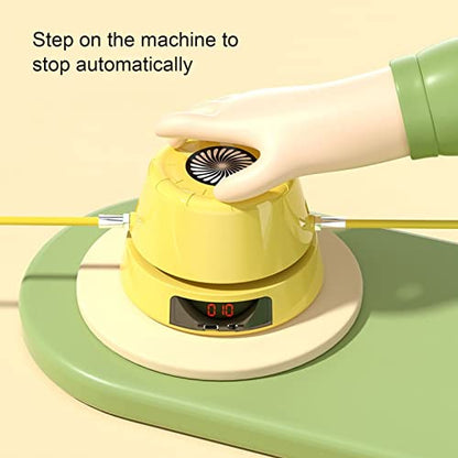 ciciglow Jump Rope Machine with Remote, Jump Workout Entertaining Interaction Rope Skipping Machine for Family, Office, Gym, Party - color: Yellow