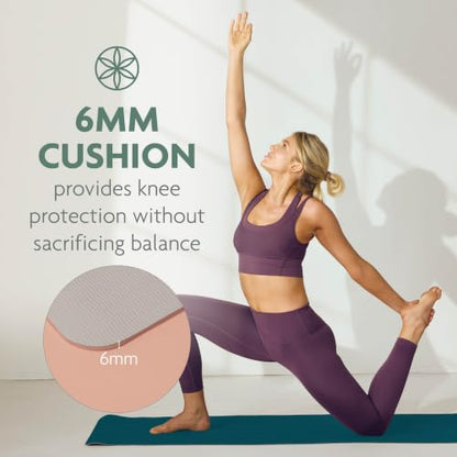 Gaiam Performance TPE Yoga Mat, 6mm Non-Slip