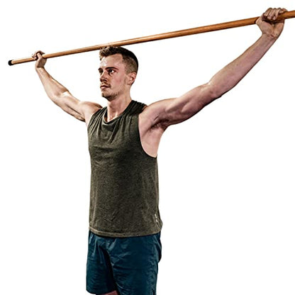 MobileVision Bamboo Stick for Fitness and Physical Rehabilitation - size: 61.5 INCH + 44.5 INCH Combo