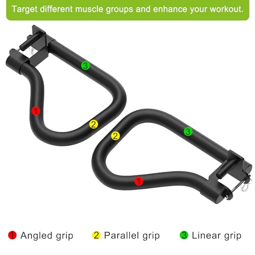 SELEWARE Power Cage Accessories, Dip Handles, Pull‑Up Stations, and Multi‑Grip Training Attachments - color: Solid Dip Bar Attachment for 1" Hole of 2x2 inch Rack