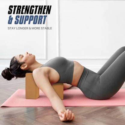 MADOG Cork Yoga Block, Density Natural Cork Yoga Equipment