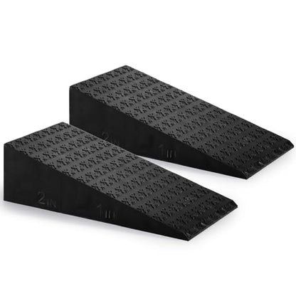 2 Pack Squat Wedge Block, Non-Slip Slant Board for Heel Elevated Squat, Calf Stretch, Home Gym, Enhance Mobility and Strength Performance