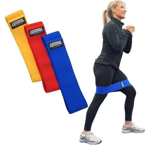 Gronk Fitness Hip Circle Bands | 3-Piece Fabric Glute Band Set