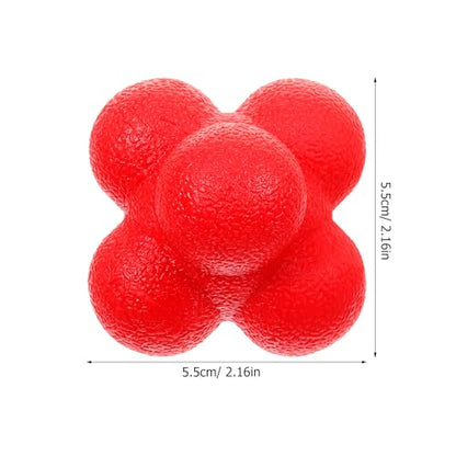 POPETPOP Hexagonal Reaction Ball Silicone Fitness Ball for Hand Eye Coordination Training Indoor Reaction Training for Speed and Reflex Exercises