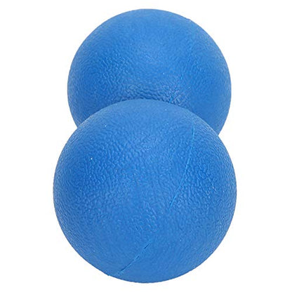 Emoshayoga Yoga Ball 3pcs Yoga Training Massage Ball Pilates Peanut Fitness Ball for Shoulders for Home Use (Blue)