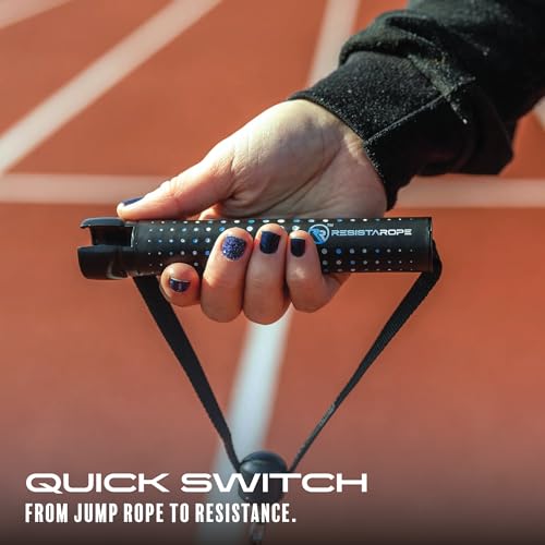 2-in-1 Jump Rope & Resistance Band — Quick-Convert Handles, 30 lbs Resistance, Ball Bearing Speed Rope | Compact Full-Body Training System for Home & Travel