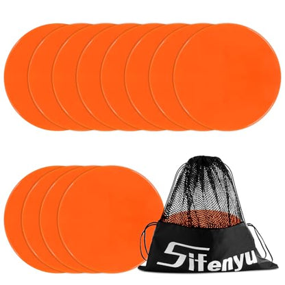 Spot Markers 4inch 9inch Rubber Agility Dots Flat Cones Non Slip Sports Dots Floor Spots Agility Markers for Kids Soccer Football Basketball Speed Agility Training