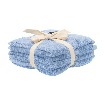 Mosobam Luxury Turkish Washcloths, 8 Pack, 13 x 13 in, 700 GSM, Allure Blue - color: Allure Blue, size: Washcloths, Set of 8