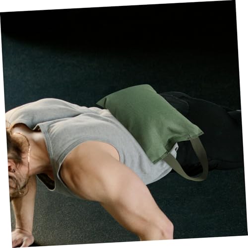 ORFOFE 2Kg Adjustable Weighted Sandbag for Yoga and Fitness Canvas Training Bag with Handle for Muscle Strengthening and Balance Exercises Empty Fillable Gym Sandbag for Pilates and Weightlifting
