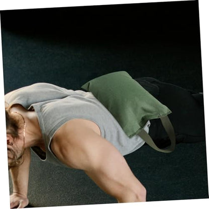 ORFOFE 2Kg Adjustable Weighted Sandbag for Yoga and Fitness Canvas Training Bag with Handle for Muscle Strengthening and Balance Exercises Empty Fillable Gym Sandbag for Pilates and Weightlifting