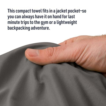 Sea to Summit Portable Pocket Towel for Camping, Gym, and Travel - color: Desert, style: Large