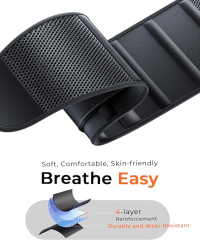 Medical-Grade Work Back Brace with Adjustable Shoulder Straps [Stronger Support & Breathable Mesh] Lower Back Support Belt for Men Women - Pain Relief for Lifting, Warehouse, Construction & Moving