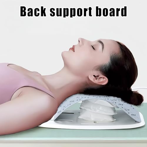 Back Stretcher - Pp Spine Stretcher | Lightweight Lumbar Support, Adjustable Air Cushion Portable Device, Ergonomic Lower Spine Archer, Lower Lumbar Relief Massager for Home Car Bed Exercise Workout