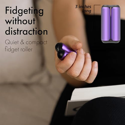 ONO Roller - Handheld Fidget Toy for Adults | Help Relieve Stress, Anxiety, Tension | Promotes Focus, Clarity | Compact, Portable Design (Purple, Junior Size - Aluminum) - size: Junior Size, style: Aluminum - Purple