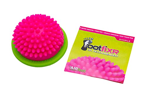 Massaging Ball for Foot and Arch Relief, Deep Tissue Pain, Plantar Fasciitis and Neuropathy, FootFIXR Dome (Dimple) - style: Dimple