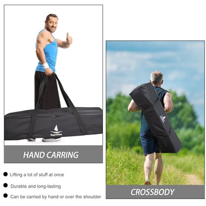 37.4in Foldable Duffle Bag Fits Starting Blocks with an Overall Length of Less Than 35 Inches Extra Large Travel DuffelTote GymBag with Zippers and Handles Sports Oxford Cloth Bags - style: 37.4in for Starting Blocks