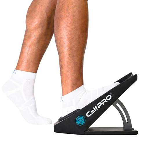 Slant Board for Calf Stretching - Deep Calf Stretcher for Plantar Fasciitis & Achilles Tendonitis, Feet Mobility & Heel Pain Relief, Incline Wedge for Strained Ankle - Foot Rocker Replacement