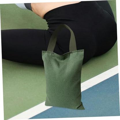 ORFOFE 2Kg Adjustable Weighted Sandbag for Yoga and Fitness Canvas Training Bag with Handle for Muscle Strengthening and Balance Exercises Empty Fillable Gym Sandbag for Pilates and Weightlifting