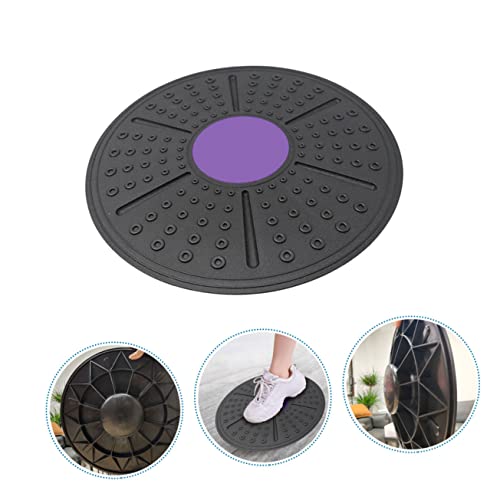 WOONEKY Household Equilibrium Balance Board for Non Slip PP Fitness Pedal for Stability Posture Improvement and Coordination Exercise Purple