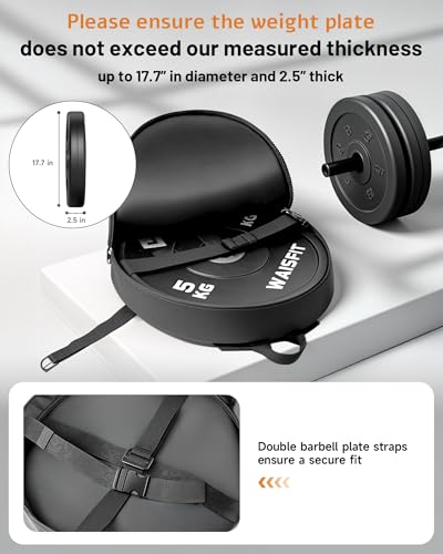 Barbell Weighted Backpack for Men Women, Rucking Backpack for Squats Push-ups with Secure Strap