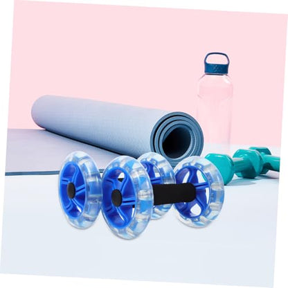 Dual Wheel Ab Roller for Core Strengthening Tummy Shaping Fitness Device Knee Pad for Men and Women Home Workouts