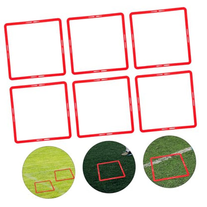 6pcs Portable Agility Training Rings for Football and Soccer Durable Multi Function Exercise Circles for Speed and Coordination and Adult Sports Activities