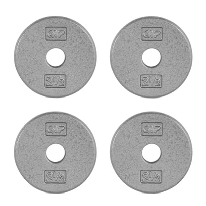 CAP Barbell Standard 1-Inch Cast Iron Weight Plates - Singles & Sets | 1.25-50 lbs | Multiple Options