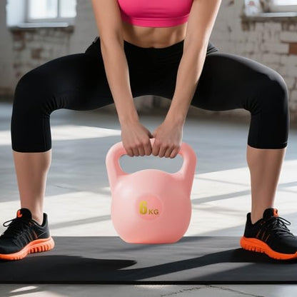 Kettlebell 6kg Water Filled Soft PE Adjustable Kettlebell, Kettlebells for Home Gym Workouts Strength Training, Portable Water Weight for Travel Fitness Home Daily Exercise Use