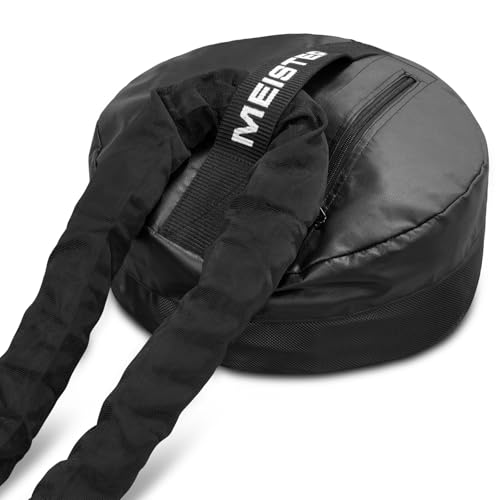 MEISTER Portable Battle Rope Anchor - Sand-Weighted Base for Rope & Fitness Training