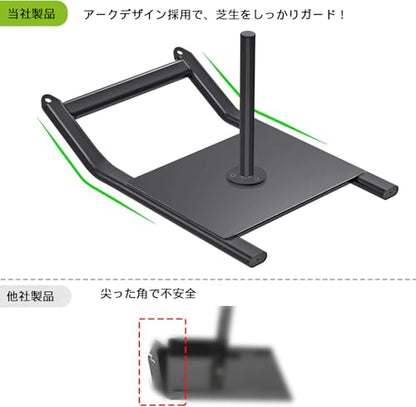 Kipika Weight Sled, Workout Sled, Fitness Strength Training Sled, Speed Training Sled for Athletic Exercise, Speed Improvement, Easily Through Obstacles, Suitable for 1" & 2" Weight Plate - color: Black