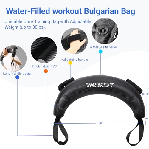 Ox Horn Aqua Bag & 8Inch Aqua Ball Bundle | Dynamic Water Weight Training System for Unstable Load & Core Activation | Superior to Sandbag for Functional Fitness