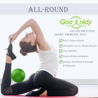 PL-0003 Soft Exercise Ball, Anti-Burst Yoga Ball Chair Supports 2200lbs PL-0003 - color: Green