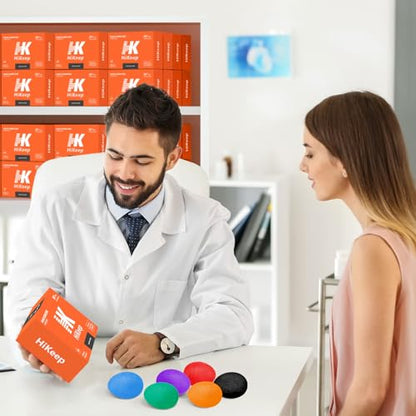HiKeep Stress Balls for Adults (6 Pack), Stress Ball, Grip Strength Trainer