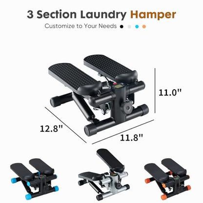 NEWBULIG Mini Stepper for Exercise at Home Stair Step Machine for Indoor Fitness Portable Home Gym Stepper for Full Body Workout 300lb Weight Capacity