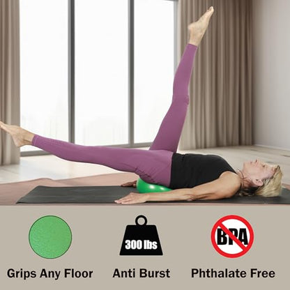 The Original 9 inch Pilates Ball for Abs, Core & Back, Core Training Ball, Small Crunch Exercise Ball, Includes 5 Streaming Videos + Core Training/Bun & Thighs DVD or Without DVD