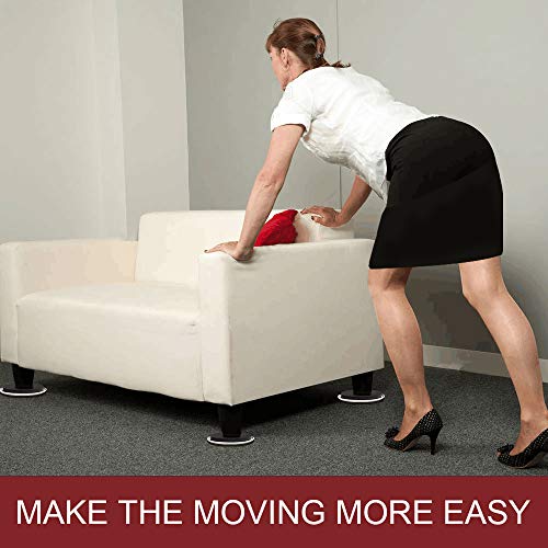 Furniture Sliders for Carpet - 20 PCS Heavy Duty Moving Pads 3 1/2" - Sliders for Furniture on Carpet, Reusable Furniture Moving Sliders for Easy Glide - size: 20pcs Beige 3.5"
