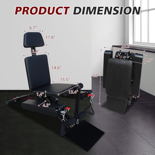 Folding Workout Bench Adjustable Strength Training Chair for Home Gym Full Body Exercise with 660LBS Capacity Fast Fold Design